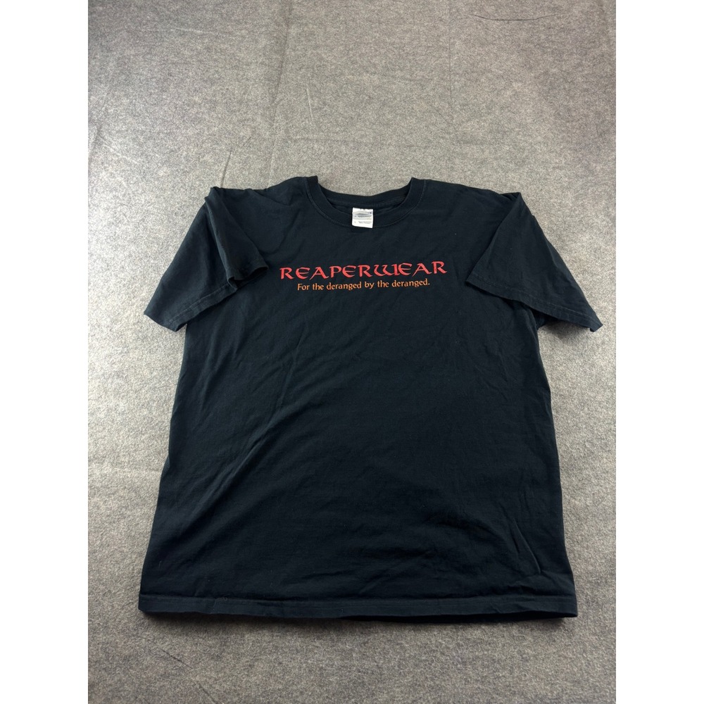 Reaperwear Graphic T-Shirt Mens Large Black Gildan Ultra Cotton Quote Tee